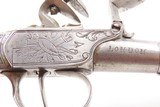 Engraved SEGALLAS Antique British BOX LOCK FLINTLOCK Metal POCKET Pistol
Mid-18th Century POCKET or BELT Pistol - 13 of 17