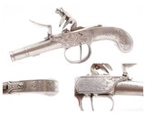 Engraved SEGALLAS Antique British BOX LOCK FLINTLOCK Metal POCKET Pistol
Mid-18th Century POCKET or BELT Pistol