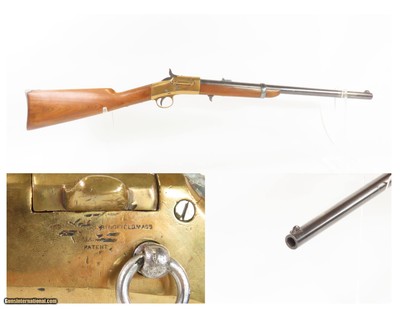 RARE Massachusetts Arms CIVIL WAR Antique WARNER PATENT Saddle Ring CARBINE BRASS FRAME Carbine Made by MASSACHUSETTS ARMS CO.