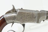 VERY RARE Antique FACTORY ENGRAVED Smith & Wesson VOLCANIC No. 1 Pistol Precursor to Henry & Winchester Made Circa 1854-55 - 17 of 19