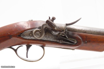 ENGRAVED British PAIR of I. SPENCER Antique Belt FLINTLOCK PistolsEarly-1800s Self Defense Flintlock Pistols - Image 4 of 24