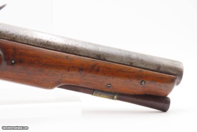 ENGRAVED British PAIR of I. SPENCER Antique Belt FLINTLOCK PistolsEarly-1800s Self Defense Flintlock Pistols - Image 5 of 24