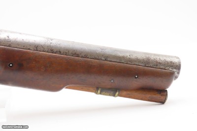 ENGRAVED British PAIR of I. SPENCER Antique Belt FLINTLOCK PistolsEarly-1800s Self Defense Flintlock Pistols - Image 21 of 24