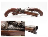 ENGRAVED British PAIR of I. SPENCER Antique Belt FLINTLOCK Pistols
Early-1800s Self Defense Flintlock Pistols - 1 of 24
