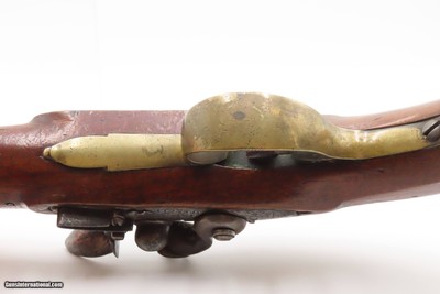 ENGRAVED British PAIR of I. SPENCER Antique Belt FLINTLOCK PistolsEarly-1800s Self Defense Flintlock Pistols - Image 12 of 24