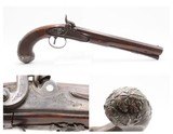 1804 SILVER Hallmark Antique Joseph MANTON Pistol Large Ornate Set Trigger
ENGRAVED with CAST SILVER HARDWARE - 20 of 20