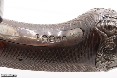 1804 SILVER Hallmark Antique Joseph MANTON Pistol Large Ornate Set TriggerENGRAVED with CAST SILVER HARDWARE - Image 2 of 20
