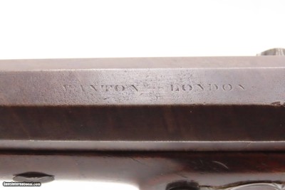 1804 SILVER Hallmark Antique Joseph MANTON Pistol Large Ornate Set TriggerENGRAVED with CAST SILVER HARDWARE - Image 11 of 20