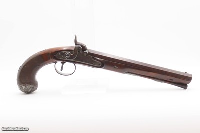 1804 SILVER Hallmark Antique Joseph MANTON Pistol Large Ornate Set TriggerENGRAVED with CAST SILVER HARDWARE - Image 18 of 20