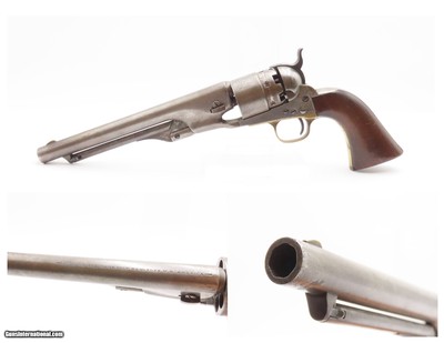 CIVIL WAR Era Antique U.S. COLT M1861 ARMY “FOUR SCREW” Percussion Revolver Revolver Used Past the Civil War into the WILD WEST