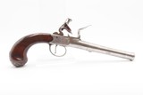 Engraved & SILVER INLAID Antique T. RICHARDS Cannon Barrel FLINTLOCK Pistol With SILVER MASK CAP and IRISH REGISTRATION Mark - 18 of 21