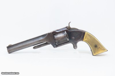 CASED CIVIL WAR Era Antique SMITH & WESSON No. 2 OLD ARMY .32 Cal. Revolver With ANTIQUE IVORY GRIPS and ACCESSORIES - Image 5 of 22