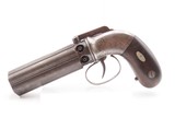 GOLD RUSH Era ALLEN & THURBER Antique WORCHESTER Period PEPPERBOX Revolver
ENGRAVED First DA Revolving Percussion Pistol - 2 of 20