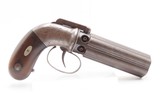 GOLD RUSH Era ALLEN & THURBER Antique WORCHESTER Period PEPPERBOX Revolver
ENGRAVED First DA Revolving Percussion Pistol - 17 of 20