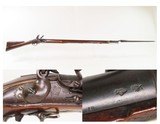 British TOWER Antique INDIA Pattern BROWN BESS .75 FLINTLOCK Musket BAYONET NAPOLEONIC WARS Era Musket with “GR” ROYAL CIPHER