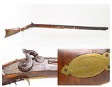 Mid-1800s Antique J. HENRY Half-Stock .45 Percussion American LONG RIFLE
With PENNSYLVANIA RIFLE WORKS Marked Lock - 1 of 25