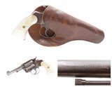 WELLS FARGO Engraved COLT POLICE POSITIVE .38 Sp. Revolver C&R W.F. HOLSTER VERY NICE “W.F. & Co. A 266” Marked w/PEARL GRIPS