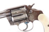 WELLS FARGO Engraved COLT POLICE POSITIVE .38 Sp. Revolver C&R W.F. HOLSTER VERY NICE “W.F. & Co. A 266” Marked w/PEARL GRIPS - 13 of 23