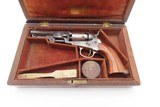 CASED Antique ANTEBELLUM Pre-CIVIL WAR COLT Model 1849 POCKET Revolver
With Stagecoach Robbery Cylinder Scene! - 3 of 25