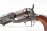 CASED Antique ANTEBELLUM Pre-CIVIL WAR COLT Model 1849 POCKET Revolver
With Stagecoach Robbery Cylinder Scene! - 7 of 25