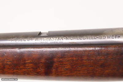 c1927 mfr. WINCHESTER Model 94 .30-30 WCF Lever Action Carbine BROWNING C&R With Tang Mounted Rear Peep Sight! - Image 18 of 25