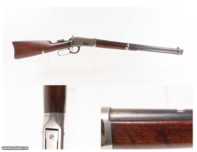 c1927 mfr. WINCHESTER Model 94 .30-30 WCF Lever Action Carbine BROWNING C&R With Tang Mounted Rear Peep Sight!
