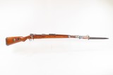 Yugoslavian Rework WORLD WAR II German GEW 8mm MAUSER K98 Rifle C&R BAYONET
PREDUZECE 44 w/YUGOSLAVIAN CREST Stamped on Receiver - 2 of 25