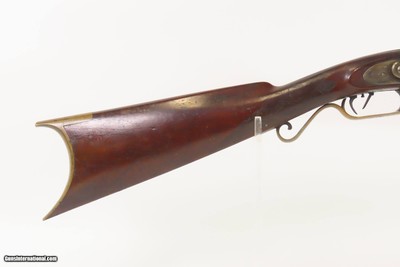 Mid-1800s Antique KLAY & KIBELE Half Stock .32 Percussion HOMESTEAD RifleMid-1800s GAME GETTING Rifle w/SET TRIGGER - Image 7 of 25