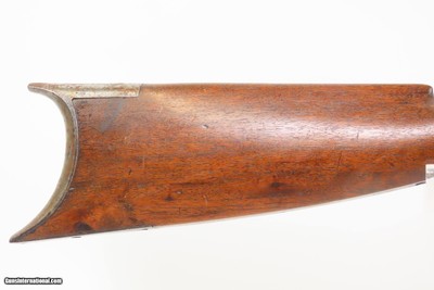 Engraved Mid-1800 Antique S. VOSBURGH Half Stock Percussion HOMESTEAD Rifle ALABAMA, NEW YORK Made Game Getting Rifle - Image 8 of 25