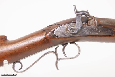 Engraved Mid-1800 Antique S. VOSBURGH Half Stock Percussion HOMESTEAD Rifle ALABAMA, NEW YORK Made Game Getting Rifle - Image 7 of 25