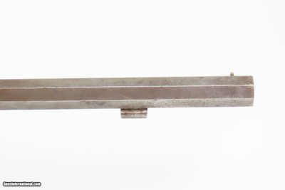 Engraved Mid-1800 Antique S. VOSBURGH Half Stock Percussion HOMESTEAD Rifle ALABAMA, NEW YORK Made Game Getting Rifle - Image 3 of 25