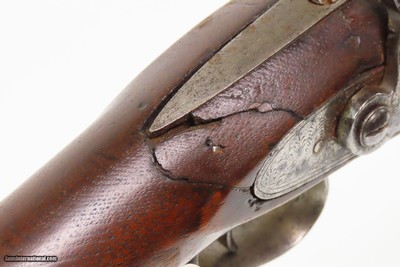 Engraved Mid-1800 Antique S. VOSBURGH Half Stock Percussion HOMESTEAD Rifle ALABAMA, NEW YORK Made Game Getting Rifle - Image 25 of 25