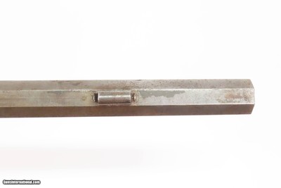 Engraved Mid-1800 Antique S. VOSBURGH Half Stock Percussion HOMESTEAD Rifle ALABAMA, NEW YORK Made Game Getting Rifle - Image 11 of 25