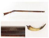 Antique STILLMAN JACKSON Full-Stock “MULE EAR” Percussion American RIFLE
SCARCE Mid-1800s HUNTING/HOMESTEAD Rifle - 1 of 25