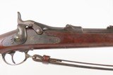 Antique U.S. SPRINGFIELD M1873 TRAPDOOR .45-70 GOVT Rifle LITTLE BIG HORN
1876 mfg. U.S. Military Rifle with LEATHER SLING - 6 of 25