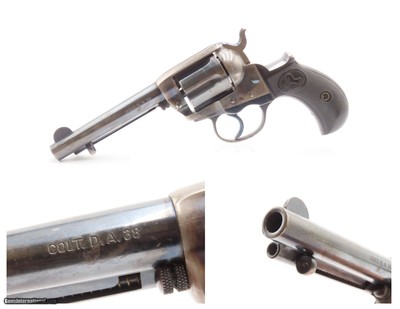 VERY NICE 1904 mfg. COLT M1877 “Lightning” .38 DA Revolver C&R DOC HOLLIDAY Classic Double Action Revolver BILLY THE KID