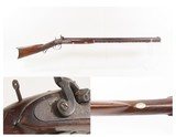 NICE Mid-1800s Antique Half Stock .45 Percussion HOMESTEAD/HUNTING Rifle