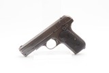 Pre-World War I COLT M1903 POCKET HAMMERLESS .32 ACP Semi-Auto C&R PISTOL
1909 Manufactured Self Defense POCKET Pistol - 2 of 19