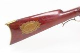 PIONEER Era Antique Full-Stock .38 Percussion FRONTIER Long Rifle HOMESTEAD ENGRAVED Kentucky Style Rifle Made w/CHERRY STOCK - 7 of 25