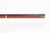 PIONEER Era Antique Full-Stock .38 Percussion FRONTIER Long Rifle HOMESTEAD ENGRAVED Kentucky Style Rifle Made w/CHERRY STOCK - 3 of 25