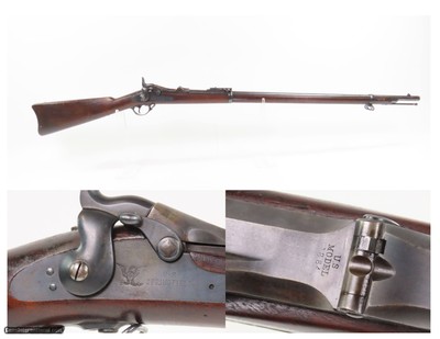 1889 mfr. Antique SPRINGFIELD ARMORY Model 1884 TRAPDOOR .45-70 GOVT Rifle INDIAN WARS U.S. MILITARY Rifle SWP/1889 Cartouche