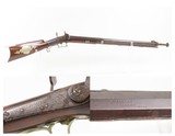 ENGRAVED Antique L. JORDAN Back Action Percussion HOMESTEAD/HUNTING Rifle
MASSACHUSETTS Made Mid-1800s GAME GETTING Rifle