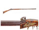 Mid-1800s Antique J. YOUNG Half Stock Percussion HOMESTEAD/HUNTING Rifle
Curly Maple GAME GETTING Rifle w/SET TRIGGER