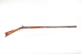 Mid-1800s Antique J. YOUNG Half Stock Percussion HOMESTEAD/HUNTING Rifle
Curly Maple GAME GETTING Rifle w/SET TRIGGER - 2 of 25