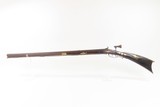 Antique Half Stock .42 Percussion HOMESTEAD/HUNTING Rifle CURLY MAPLE Stock Mid-1800s GAME GETTING Rifle w/SET TRIGGER - 25 of 25