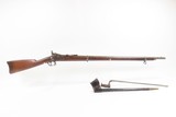 INDIAN WARS Antique U.S. SPRINGFIELD M1868 Trapdoor BREECH LOADER w/BAYONET 1863 Dated Lock & 1869 Dated Breech with SCABBARD - 2 of 25