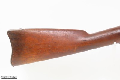 INDIAN WARS Antique U.S. SPRINGFIELD M1868 Trapdoor BREECH LOADER w/BAYONET 1863 Dated Lock & 1869 Dated Breech with SCABBARD - Image 6 of 25