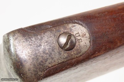 INDIAN WARS Antique U.S. SPRINGFIELD M1868 Trapdoor BREECH LOADER w/BAYONET 1863 Dated Lock & 1869 Dated Breech with SCABBARD - Image 24 of 25