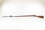 INDIAN WARS Antique U.S. SPRINGFIELD M1868 Trapdoor BREECH LOADER w/BAYONET 1863 Dated Lock & 1869 Dated Breech with SCABBARD - 25 of 25