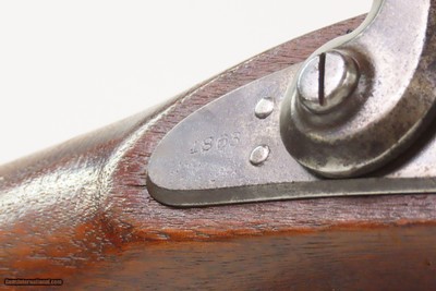 INDIAN WARS Antique U.S. SPRINGFIELD M1868 Trapdoor BREECH LOADER w/BAYONET 1863 Dated Lock & 1869 Dated Breech with SCABBARD - Image 8 of 25